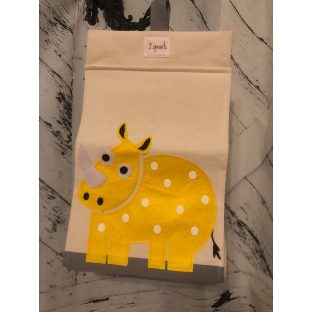 3 spouts diaper caddy storage yellow rhino